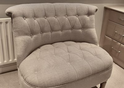 Large button backed armchair