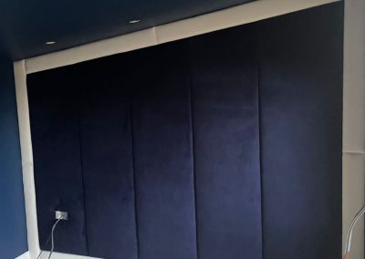 Fabric panels for wall to help sound proofing